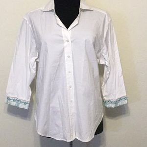 Coldwater Creek White Blouse